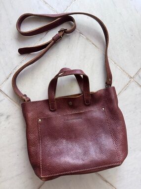 Portland Leather Mini Tote (Nutmeg)